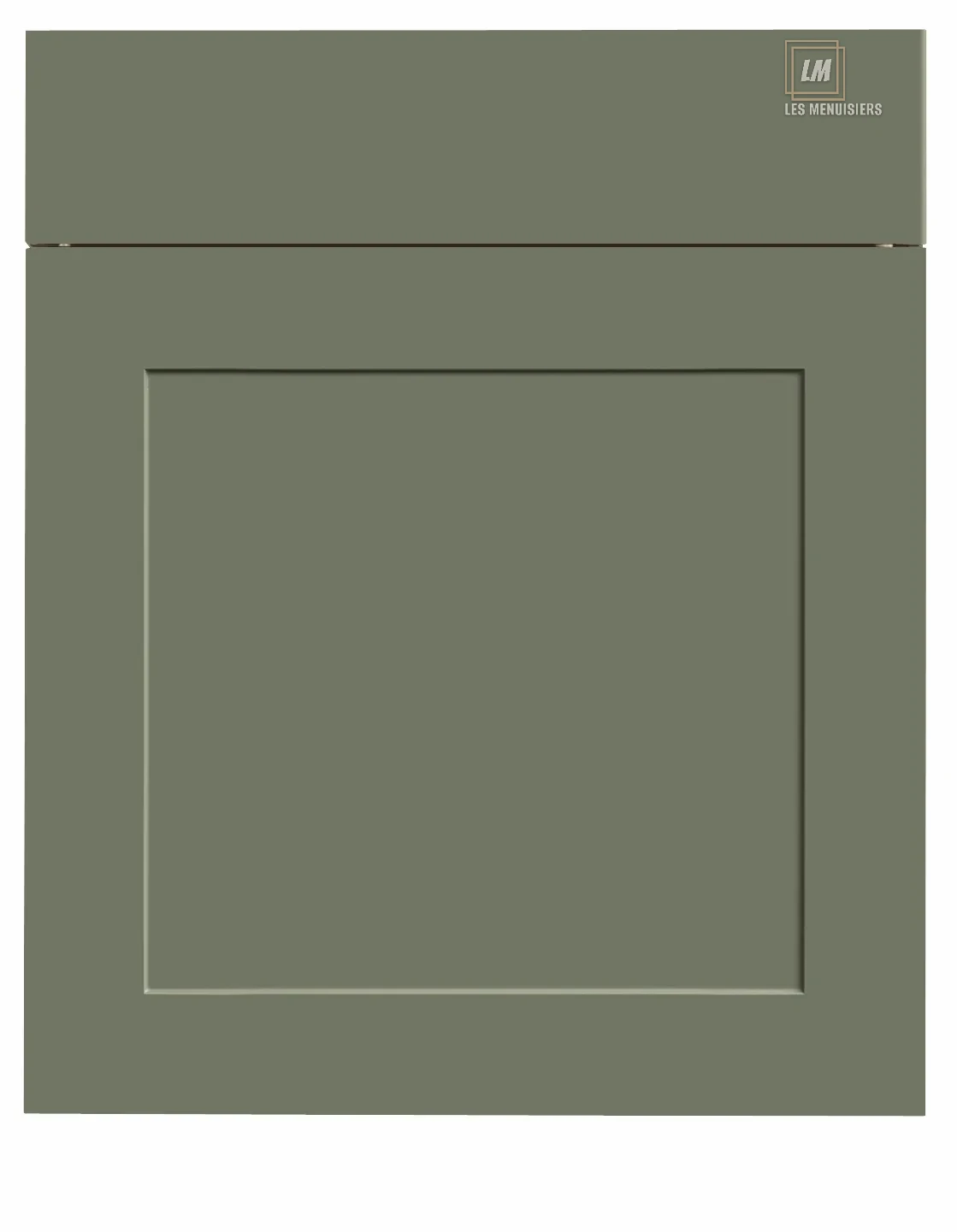 Façades de cuisine verte