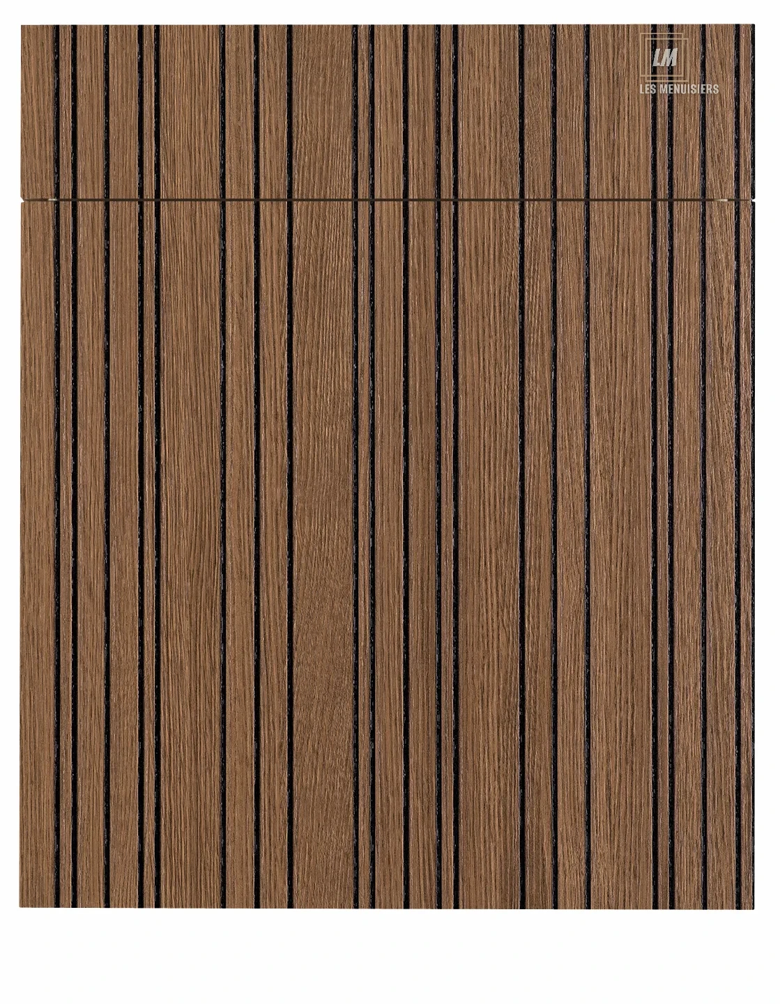 Façades de meuble bois foncé veiné