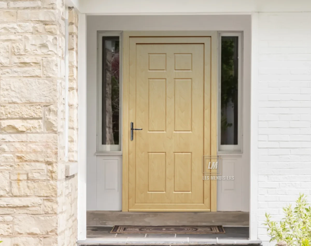 Porte d'entrée en bois