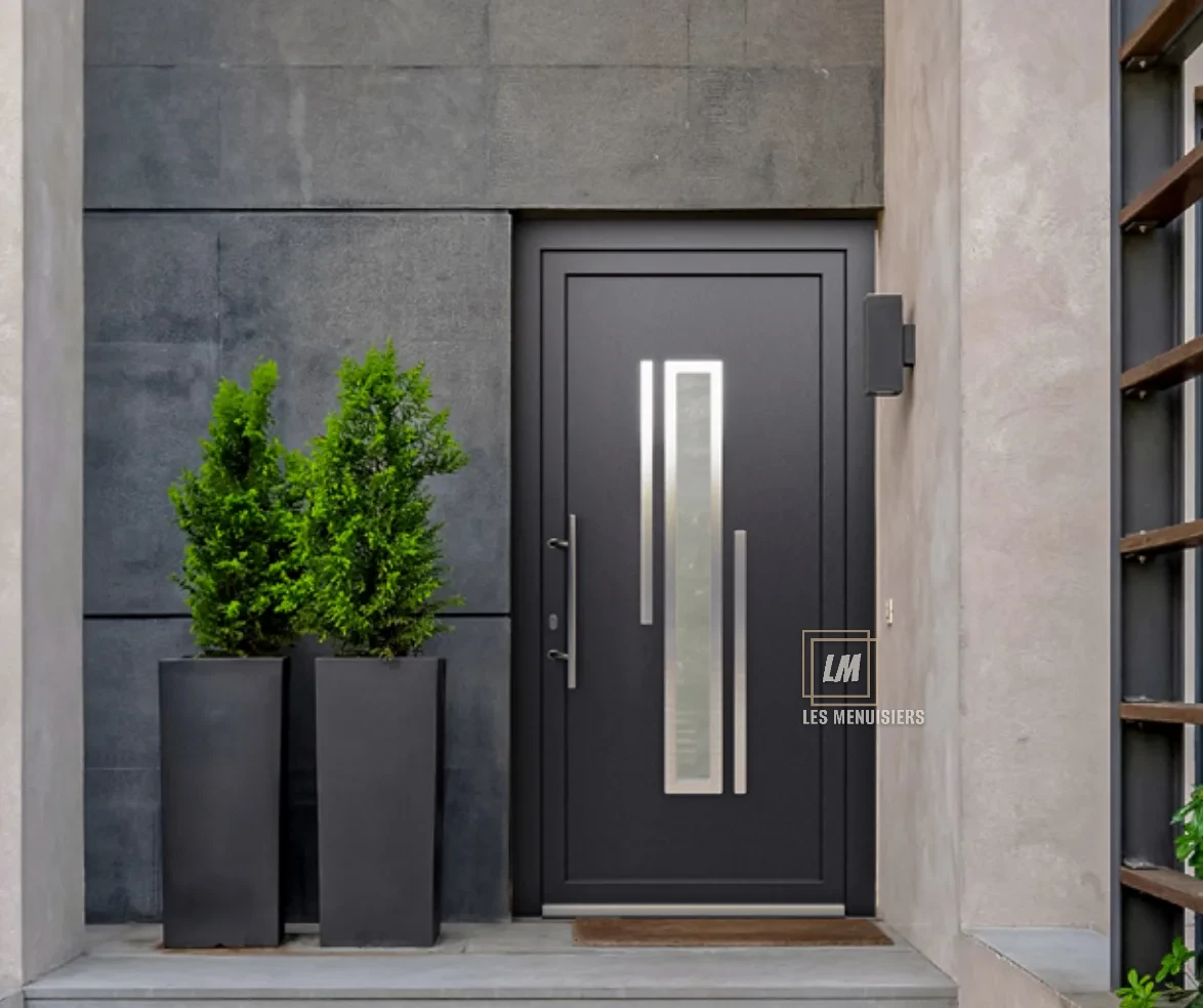 Porte d'entrée avec vitrage