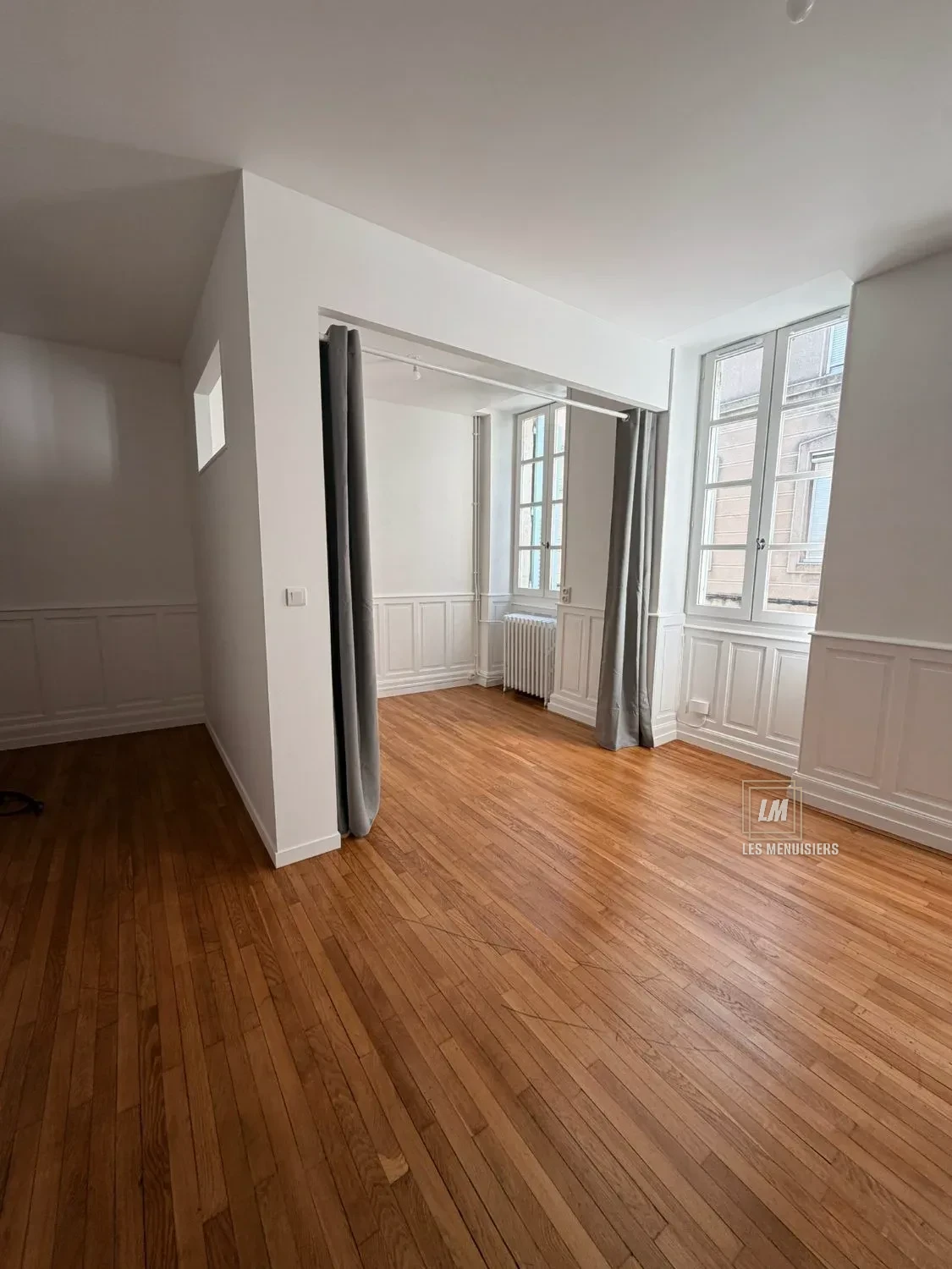 Mur repeint après rénovation